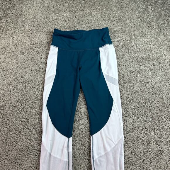 Avia Leggings Womes Small Blue White Pullon Ankle Crop Yoga Ladies 24x24 - Picture 3 of 14
